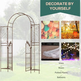 Steel Garden Arch with Gate 11057646
