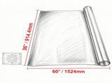 36 x 60 Inch Frosted Plastic Table Cover, 1.5 mm Thick PVC Desk Mat, Waterproof & Easy Clean, for 10214285