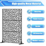 Metal Privacy Screens and Plastic Panels with Free Standing, Freestanding Outdoor Indoor Privacy W1859P215052