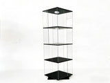 Rotatable four-layer tempered glass display cabinet,liquor cabinet,file cabinet,storage cabinet,with W3155P466748