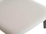 Rubber wood soft bag deep walnut dining table and chair set 1 table 4 chairs beige cushion 57935654
