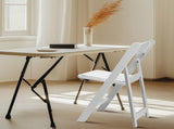 4 Pack Folding Chairs, Resin Chairs with Padded Seat, Comfortable Event Chairs 14756712