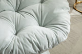 Oversized Swivel Accent Chair, 360 Swivel Barrel Chair, Papasan Chair for Living Room Bedroom W1752P200977
