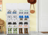 7-Tier Portable 28 Pair Shoe Rack Organizer 14 Grids Tower Shelf Storage Cabinet Stand Expandable 41413335