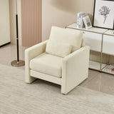 Modern Accent Chair, Chenille Upholstery Armchair - Modern Style, Solid Wood Frame - Ideal for W1765P172322