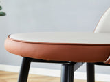 360 &deg rotatable bar.Modern Brown and Light Gray Spliced Color PU comfortable upholstered bar W1151P268923