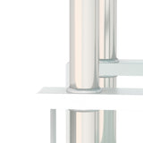 1-Piece Modern Tempered Glass Tea Table Coffee Table End Table, Square Table for Living Room, W241104206