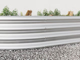 Raised Garden Bed Outdoor, Oval Large Metal Raised Planter Bed for for Plants, Vegetables, and W840102510