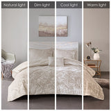 Full/Queen Velvet Comforter Set with Throw Pillow B035P203252