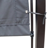 Universal Canopy Cover Replacement for 12x9 Ft Curved Outdoor Pergola Structure-Grey W419P181611