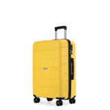 Hardshell Suitcase Spinner Wheels PP Luggages Lightweight Durable Suitcase with TSA Lock,3-Piece 30904591