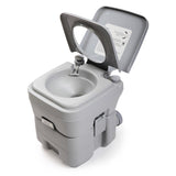 ZNTS 5 Gallon Portable Toilet, Flush Potty, Travel Camping Outdoor W2181P153991