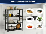 Plastic Shelves, 4-Shelf rack, Multi-Purpose Shelf, Plastic Shelves for 17145756