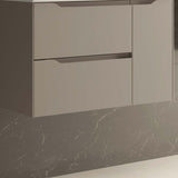 DAX Cenit Single Vanity Cabinet with 2 Drawers 1 Door 40 Inches Matt Moka B2702P227049