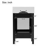 20-Inch bathroom vanity with ceramic sink and ample storage - ideal for small bathrooms WF324691AAB