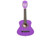 Purple 30-inch Round Acoustic Guitar with Picks, Strings, Capo, Case, Tuner, and Strap 79796997