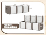 80 Gallon Extra Large Outdoor Deck Box Waterproof PP Storage Box with Lockable Lid-Beige 71337530