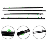 4Pcs Weatherstrip Window Moulding Trim Seal Belt Black fit for Honda CR-V CRV 2007-2011 75457551