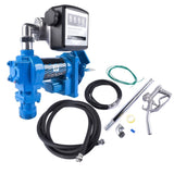 ZNTS 12V 20GPM Portable Fuel Transfer Pump Gasoline + Oil Meter for Gas Diesel Blue 39279177