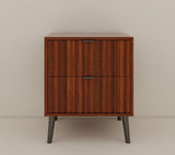 Wooden Nightstand with 2 Drawers W2139P306392