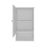Medicine Cabinet 28.6" H, with 1 Door and 3 Shelves, White B097P250857