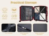 28" Large Suitcase, ABS Hardshell, Upgraded Crack-Resistant Iron Handle, Combination Lock, 360&deg W2787P536185