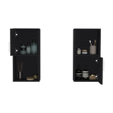 Oba 2-Pc Wall-Mounted Bathroom Medicine Cabinet with Open and Closed Storage B070P188846