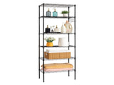 Replaceable assembly with wheels, floor mounted carbon steel storage rack, black 10425008
