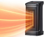 17" 1500W Portable Electric Heater with 3 Heat Settings, 70&deg Oscillation, Timer, Remote Control, 78882897