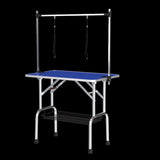 ZNTS 36" Folding Dog Pet Grooming Table Heavy Duty Stainless Steel pet dog Cat Grooming Table W20601011