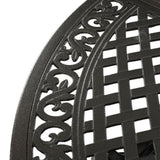 Outdoor Expandable Aluminum Dining Table, Hammered Bronze Finish 61394.00BRZ
