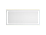 40 x 24 Inch LED Bathroom Mirror with Front and Backlight, Wall Mounted Vanity Mirror with Aluminum W2287P310324