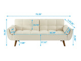 75" Flared Arm Convertible Sleeper Sofa 24804869