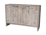 Accent Cabinet Farmhouse Style 3 Door Wooden Cabinet Sideboard Buffet Server Cabinet Storage W1435142948