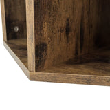 23.62'' Hexagonal Coffee Table Side Table Nightstand Antique Wood W757P164922