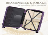 3 in 1 20"/24"/28" 3 pcs/set in ABS Spinner Wheel Luggage, Carry on Suitcase, Matching Color, 69933898