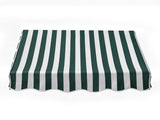 4' Window Door Awning Sun Shade Canopy Outdoor Patio Cover, Green & White Stripes 16287034