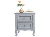 2pcs Country Style Two-Tier Night Tables Large Size Grace 63971339
