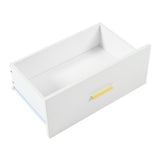 Modern White 9-Drawer Dresser for Bedroom - Ample Storage Wide Chest of Drawers, Sturdy & Safe W1785P324461