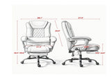 400 lbs Massage Office Chair with Heat, Big and Tall Reclining Desk Chair with Lumbar Support & 64741590