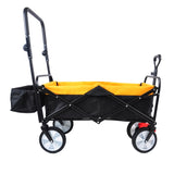 ZNTS folding wagon Collapsible Outdoor Utility Wagon, Heavy Duty Folding Garden Portable Hand Cart, Drink W22747804