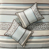 7 Piece Comforter Set Blue King B03597162
