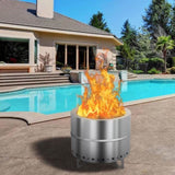 ZNTS 19.3*19.3*16.7in Smokeless Fire pit 82009867