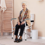 Steel safety toilet railing with multiple adjustable gears 22707637