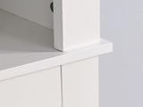 Bathroom Wooden Storage Cabinet Over-The-Toilet Space Saver with a Adjustable Shelf 23.62x7.72x67.32 W40935619