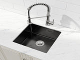 Stainless Steel Kitchen Sink, 18x18 Single Bowl, Undermount HandmadeSink in Black, with US 33514465