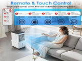 3 IN 1 Portable Air Conditioners, Swamp Cooler with Detachable Water Tank, 4 Ice Packs, 15H Timer, 80630910