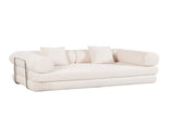 cream color sofa for living room apartment bedroom and compact room, Upholstered sectional Couch W2603P376361