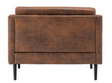 Hydrogen Bomb Iron Legs Wooden Frame 74*71*74cm Bronzing Cloth Indoor Chair Orange 04180848