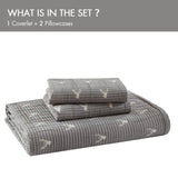 3 PCS Full/Queen Coverlet Set B035P366540